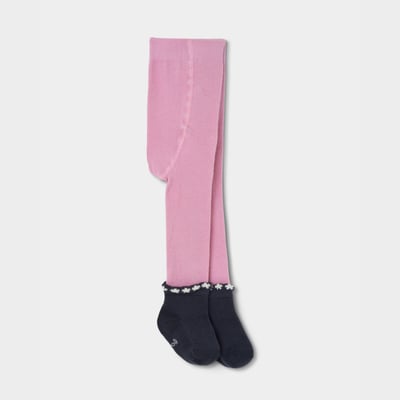 Collants avec détail floral à la cheville BOBOLI