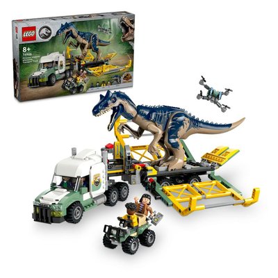 76966 Missions dinosaures : le camion de transport de lallosaure LEGO