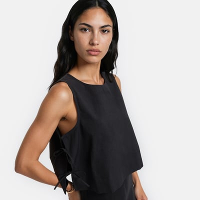 Sleeveless Side Tie Top LA REDOUTE COLLECTIONS