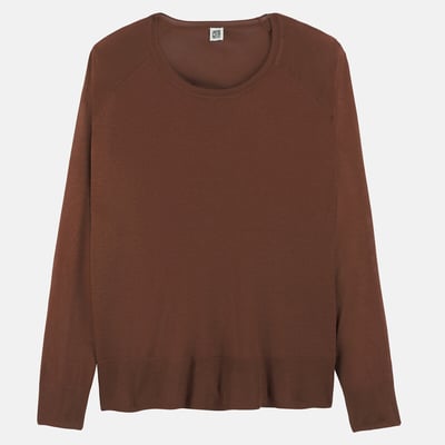 Trui met ronde hals in fijn tricot, lange mouwen LA REDOUTE COLLECTIONS