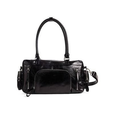 Sac à main en cuir lisse avec bandoulière MACY POCKET NAT & NIN