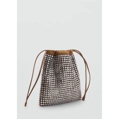Sac à main décoration de strass MANGO