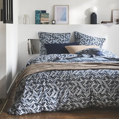 Housse de couette imprimée en percale de coton, REFLETS ESSIX