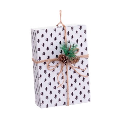 Décoration de Noël à Suspendre cadeau Sapins - 18x11x5cm WADIGA