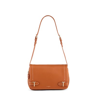 Sac bandoulière petit en cuir grainé SIMONE LE TANNEUR