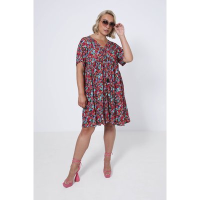 Robe mi-longue en fibranne imprimée JEAN-MARC PHILIPPE