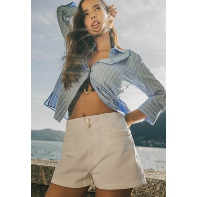 Short En Denim Tressé GUESS