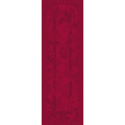 Chemin de table pur coton antitache ORCHIDEES GARNIER-THIEBAUT