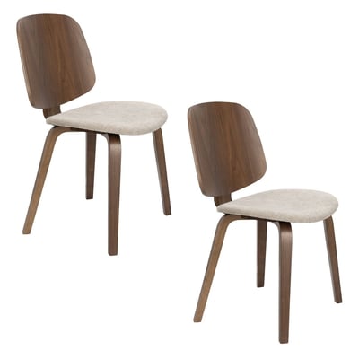 Chaise design en bois (lot de 2), WALDEN BOITE A DESIGN