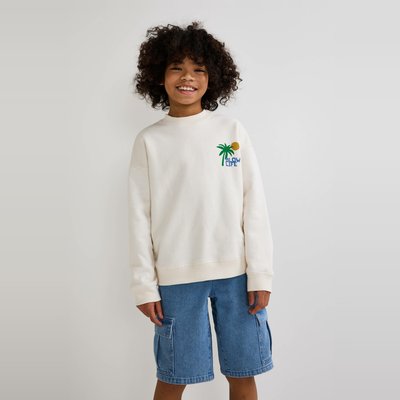 Sweat imprimé dos en coton BIO GOTS MONOPRIX