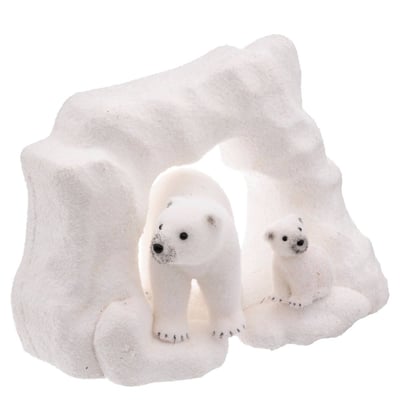 Polyfoam arche banquise ours 30x40cm ATMOSPHERA
