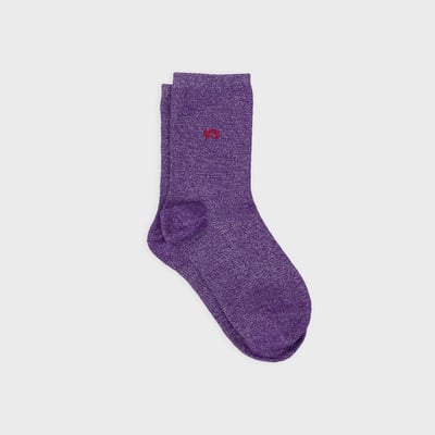 Chaussettes pailletées en coton peigné UNIES BILLYBELT