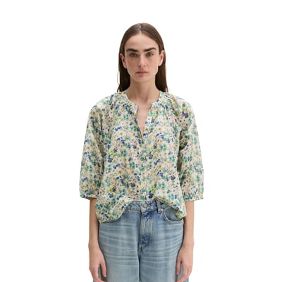 Blouse imprimée relaxed en voile de coton imprimé MARC O'POLO