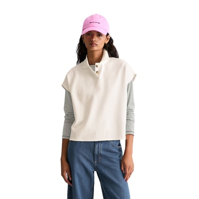Polo sans manches wide en coton organique MARC O’POLO DENIM