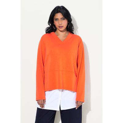 Sweat-shirt, col en V et manches longues ULLA POPKEN