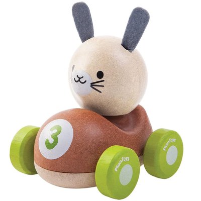 Voiture Bunny le lapin de course PLAN TOYS