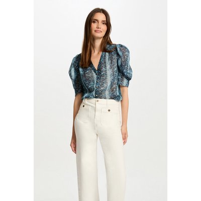 Chemise manches 3/4 imprimée MORGAN
