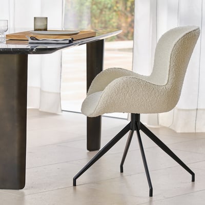 Sillón de mesa giratorio, de rizo, Asyar AM.PM