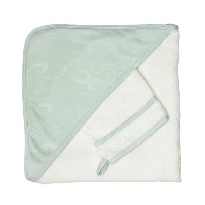 Cape de bain + gant TROIS KILOS SEPT