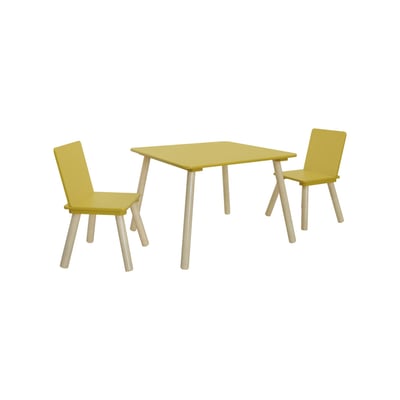 Table carrée enfant bois de pin 2 assises JUDITH SWEEEK