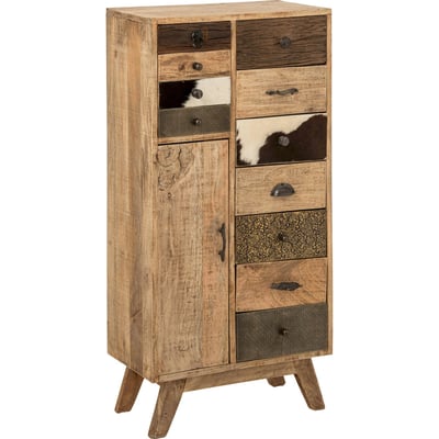 Commode à relief en bois de manguier RECOLLECTION