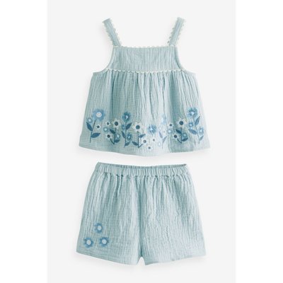 Short et haut brodé coupe classique, ensemble NEXT