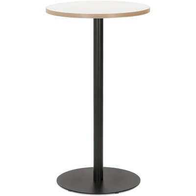 Table haute bois, pied métal, Stefan KOKOON DESIGN