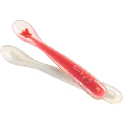 Lot de 2 cuillères en silicone Sophie la girafe VULLI