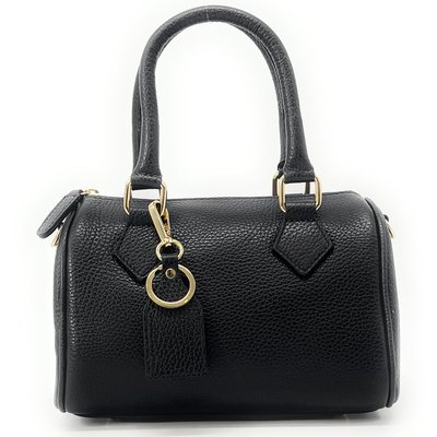 Sac à main bowling en cuir grainé italien LITTLE BOOLIN OH MY BAG