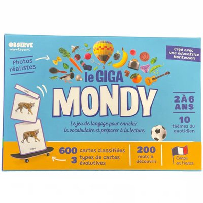 Coffret Giga Mondy OBSERVE MONTESSORI