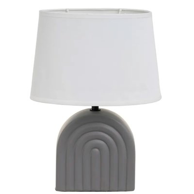 Lampe à poser céramique grise 23x13x31cm WADIGA