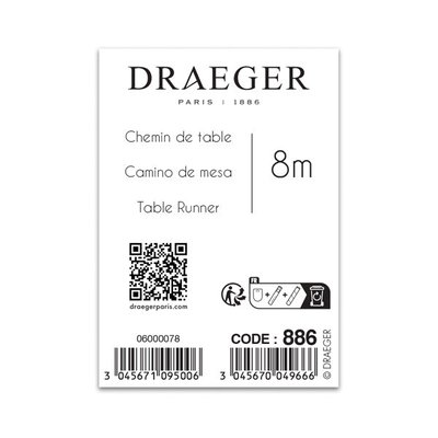 Chemin de table Doré - Décoration Réveillon - 28,5x5x5 cm DRAEGER PARIS