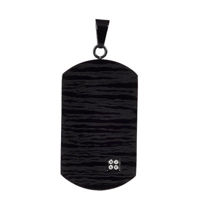 Collier en acier et cristal IROKOI
