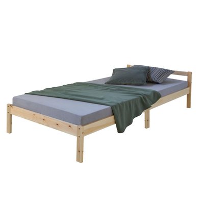 lit nature 200 x 90 sommier à lattes HOMESTYLE4U
