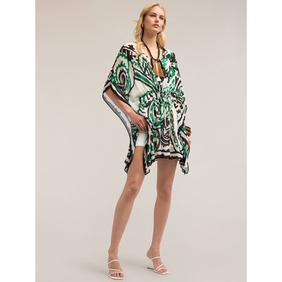 Poncho en georgette imprimé cachemire MOTIVI