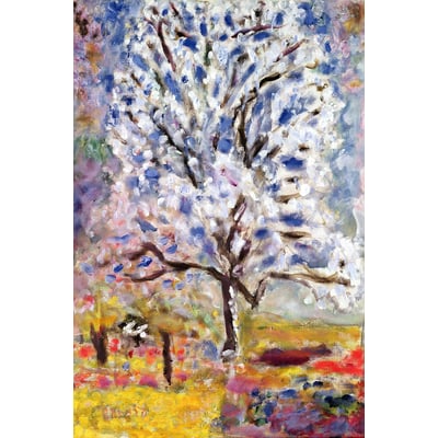 Tableau peinture l'amandier en fleurs de pierre bonnard HEXOA