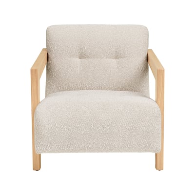 Fauteuil en tissu texturé avec accoudoirs, LOLA LISA DESIGN