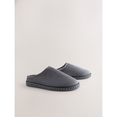 Mules pantoufles avec liseré en daim NEXT