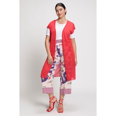 Gilet long en maille, coupe ouverte ULLA POPKEN