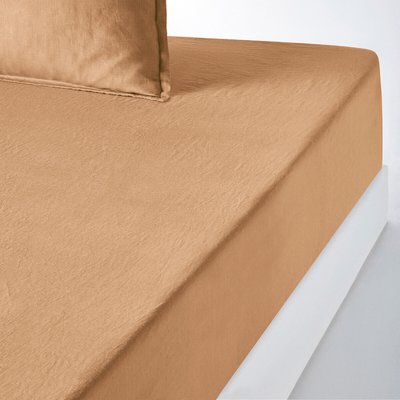 Drap housse lin lavé, bonnet 35 cm, Linot LA REDOUTE INTERIEURS