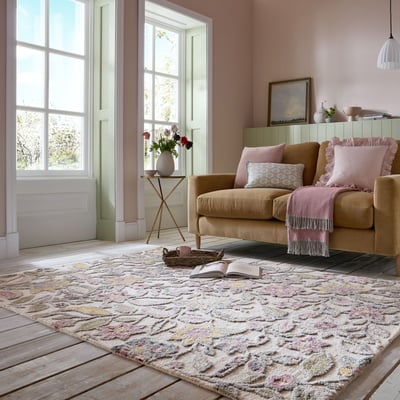 Tapis floral en laine TANIA FLAIR RUGS