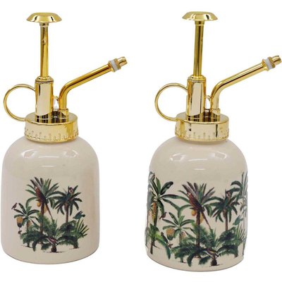 Humidificateur à plantes en dolomite Palm (Lot de 2) JARDINDECO