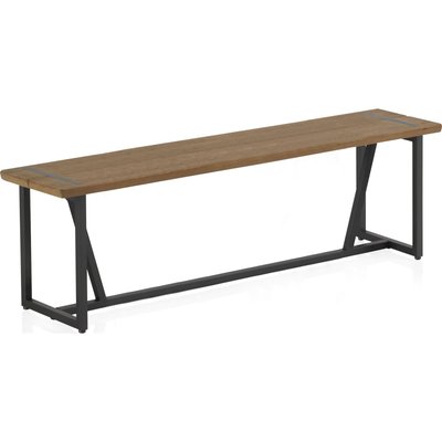 banc métal et bois naturel style industriel pour intérieur moderne RECOLLECTION