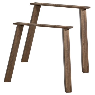 Lot de 2 pied de table en bois de chêne HAARLEM WOOOD