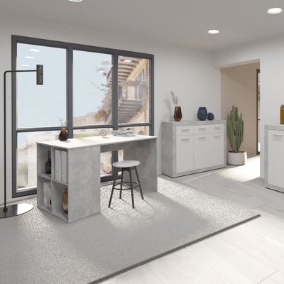 Bureau avec 4 niches de rangement TERRE DE NUIT