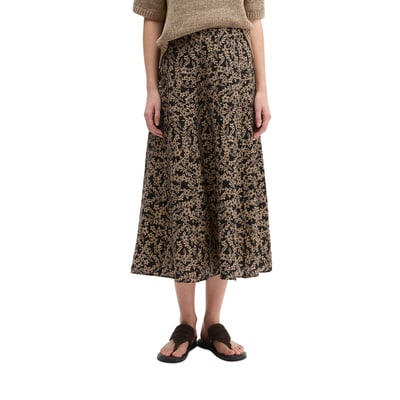 Jupe à imprimé froissé régulière en mélange brillant de viscose MARC O'POLO