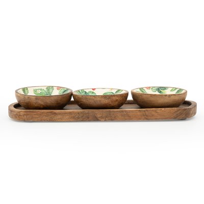 Set of 3 Strawberry Patch Dip Bowls SO'HOME