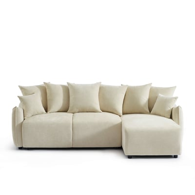 Canapé d'angle convertible tissu  OPALINE BAÏTA