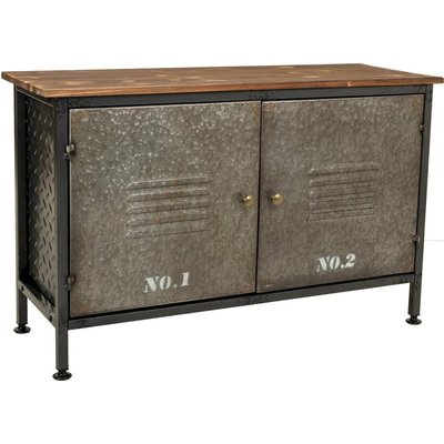 buffet industriel bois et métal style loft contemporain RECOLLECTION
