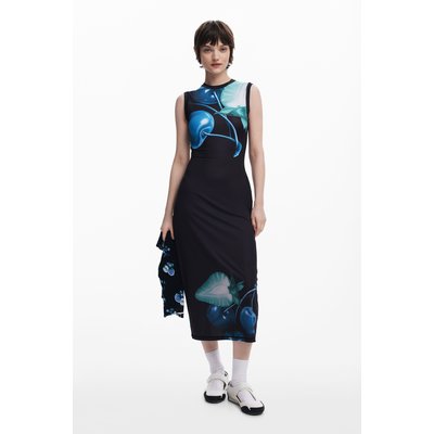 Desigual - Robe moulante cerises DESIGUAL